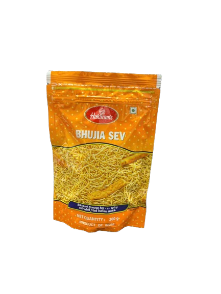Bhujia Sev Indian Snacks（ブジア セブ / ひよこ豆のヌードルスナック）【ネパール】,【200g】 1袋 (pack)