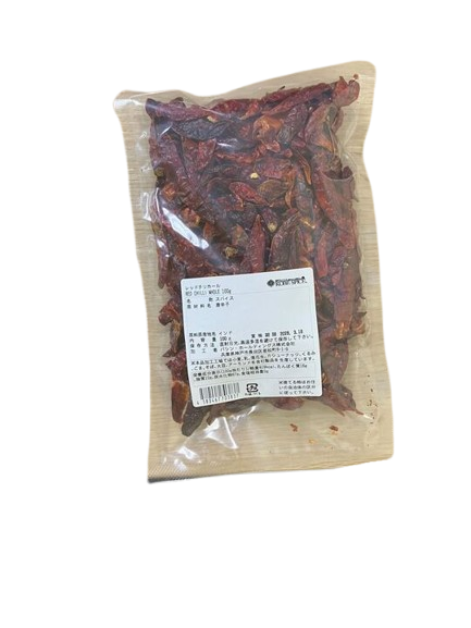 KS red chilli whole【赤唐辛子】【ネパール】100gr/1袋