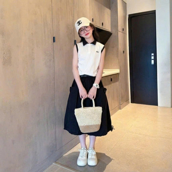 SET ÁO VÁY DÂY RÚT ALA