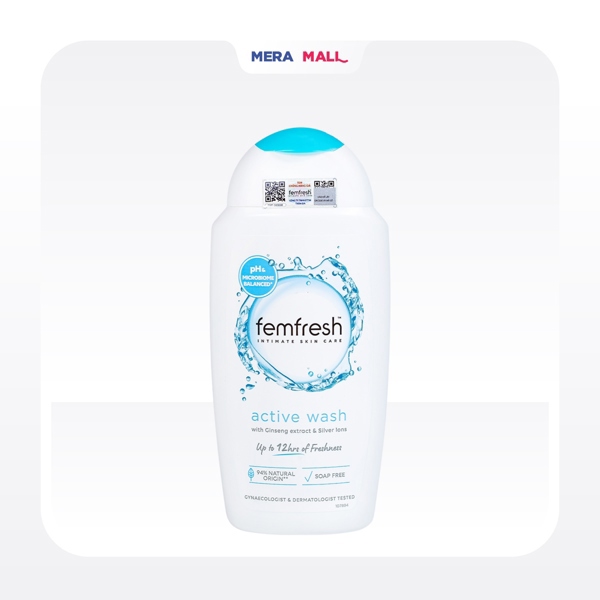 [ Hàng Công Ty ] Dung Dịch Vệ Sinh Fem Fresh Active Fresh Wash 250ml ( Nắp Xanh )