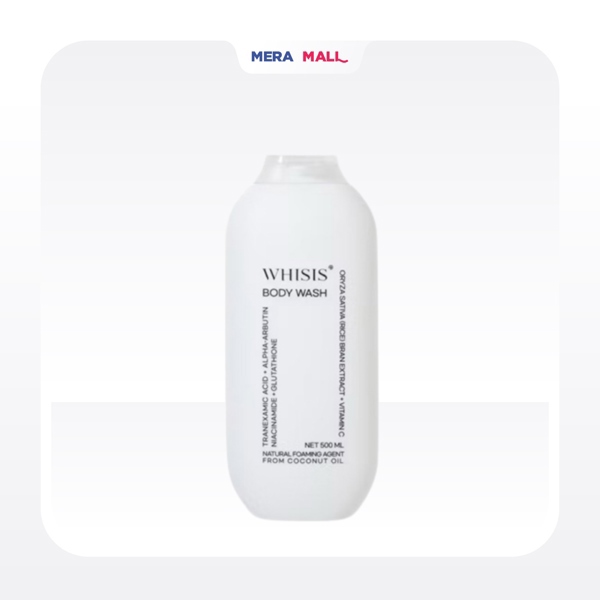 [ Hàng Công Ty ] Sữa Tắm WHISIS Men Sữa Gạo 500ml - Mua 1 Tặng 1 Bông Tắm