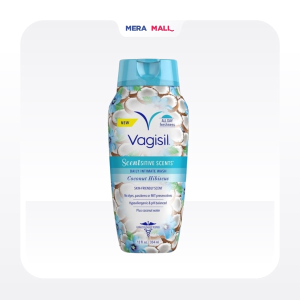[ Hàng Công Ty ] Dung Dịch Vệ Sinh Vagisil Hương Dừa & Hoa Dâm Bụt ( Xanh Dương ) - Mua 1 Tặng 1 Quần Chip