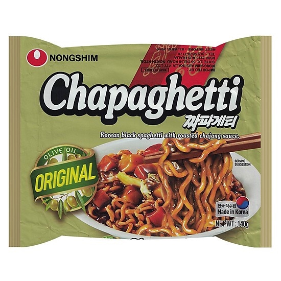 MÌ CHAPAGHETTI 140G X 5 X 8 ( MÌ TƯƠNG ĐEN )