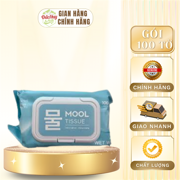 Khăn giấy ướt Mool Tissue không mùi 100 tờ