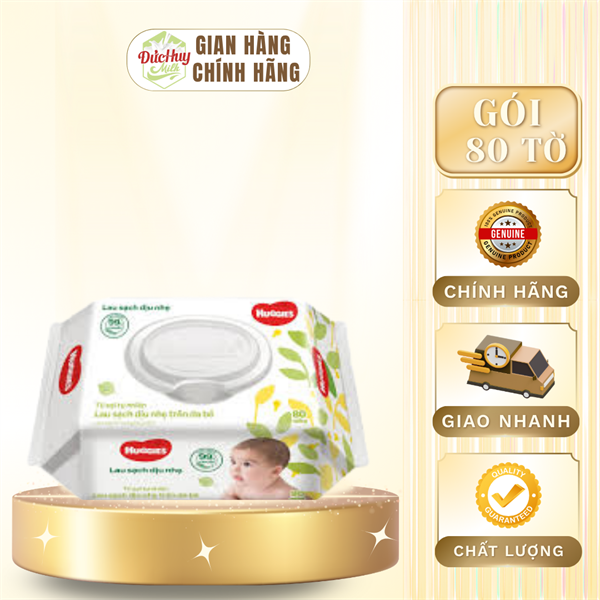 Khăn giấy ướt Huggies 80 tờ