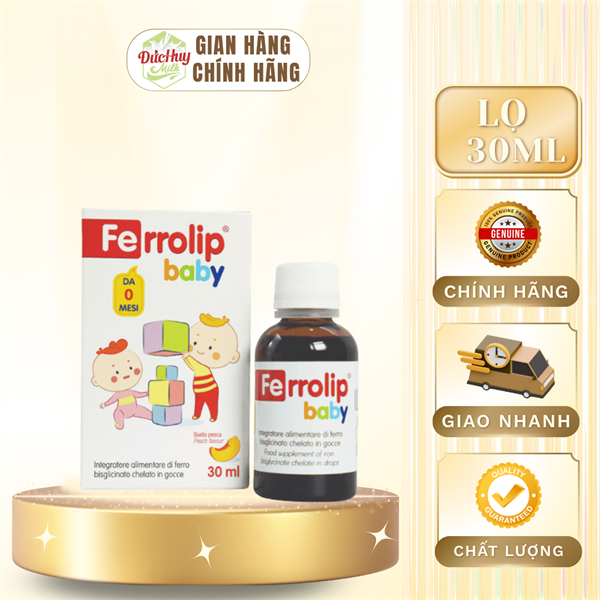 Ferrolip Baby bổ sung sắt cho bé 30ml