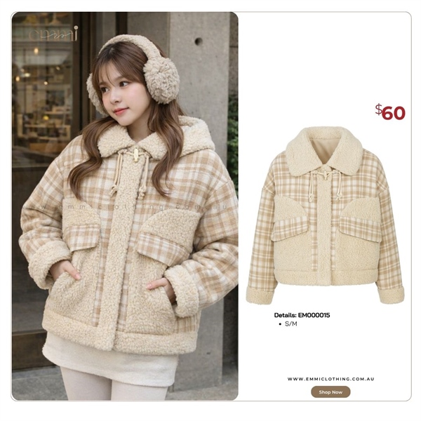 Pocket Flap Teddy Jacket