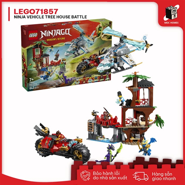 Đồ chơi lắp ráp LEGO NINJAGO 71857 Vehicle Tree House Battle