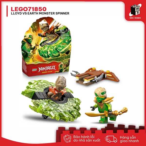 Đồ chơi lắp ráp LEGO NINJAGO 71850 Lloyd vs. Earth Monster Spinner