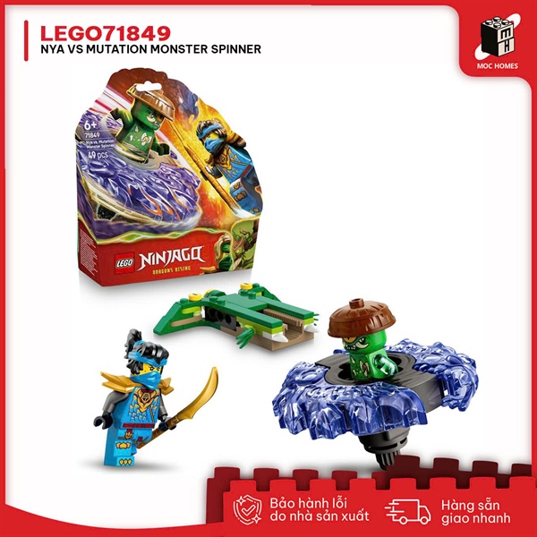 Đồ chơi lắp ráp LEGO NINJAGO 71849 Nya vs. Mutation Monster Spinner