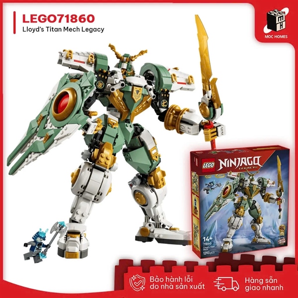 Đồ chơi lắp ráp LEGO Ninjago 71860 chiến giáp chiến đấu của Lloyd Legacy 1293 PCS