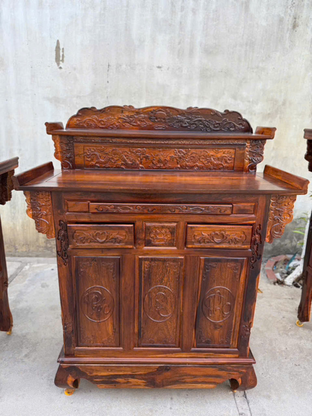 BÀN CÚNG 2T GỖ MUỒNG 127 TỦ