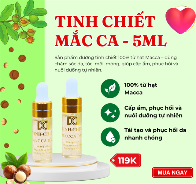 Tinh chiết Mắc Ca