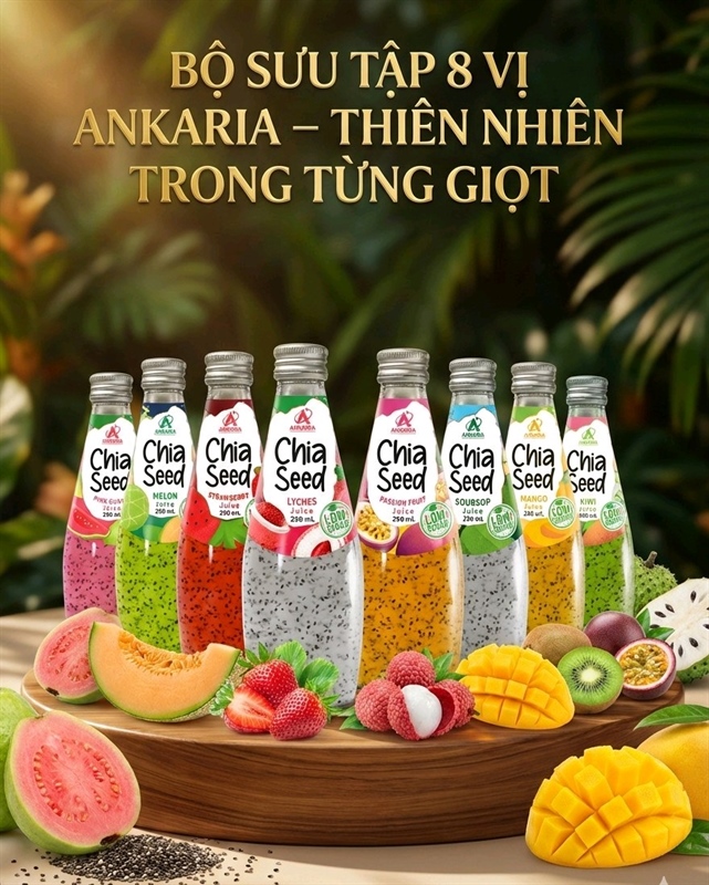 NƯỚC ÉP TRÁI CÂY HẠT CHIA 290ML * 24 (MIX VỊ)