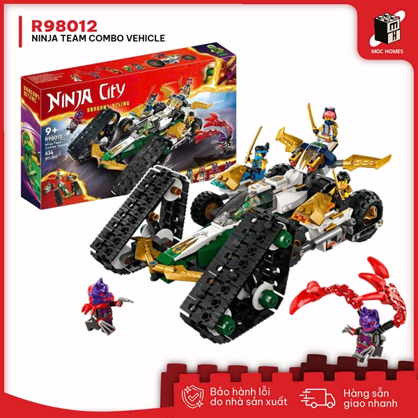 Đồ chơi mô hình trí tuệ xe Ninja Team Combo Vehicle R98012 | 634PCS