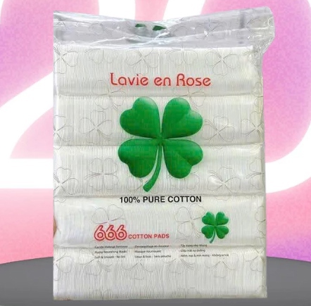 BÔNG TẨY TRANG LAVIE EN ROSE 666 MIẾNG