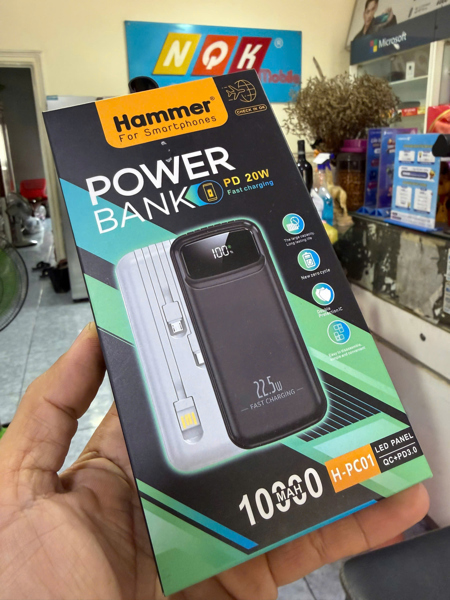 SẠC DỰ PHÒNG HAMMER H-PC01 10000mAh