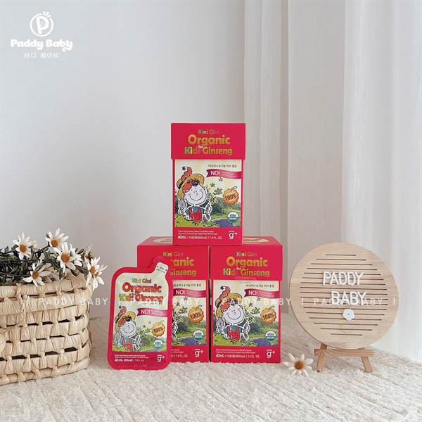 KJH Nước hồng sâm Kini Gini Kids Red Drink (40mlx10) cho bé 1 tuổi