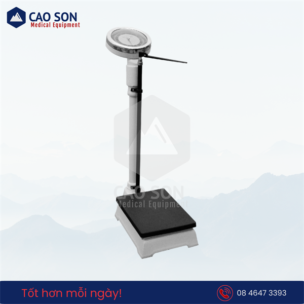 Cân sức khỏe kèm thước đo chiều cao LUGMED