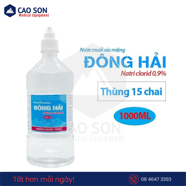 Nước muối sinh lý Đông Hải