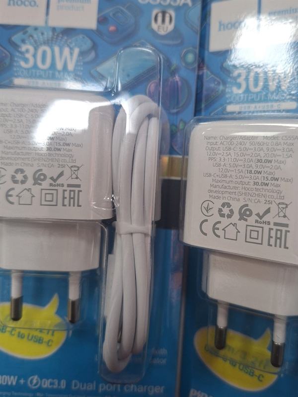 Bộ Sạc Nhanh Chân Sạc TYC Sang TYC PD30W + QC 3.0 HoCo CS53A PD