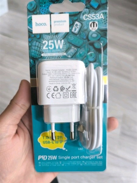 Bộ Sạc Nhanh Chân Sạc TYC Sang IPHONE PD25W HoCo CS53A PD