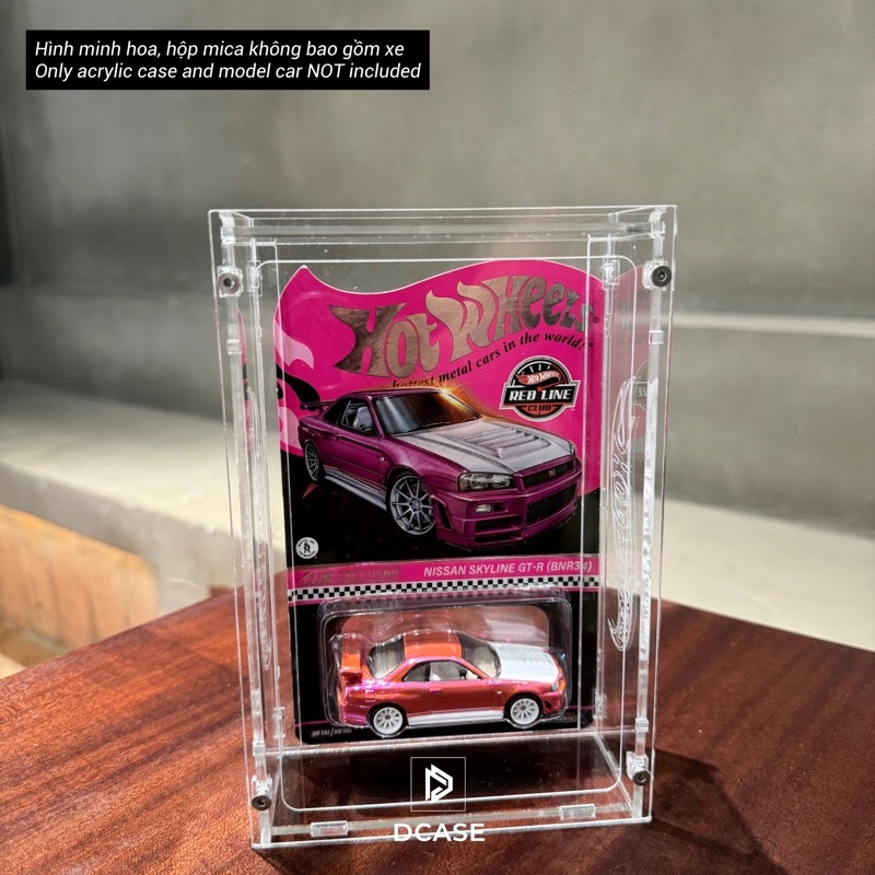 Ducstore Hộp Mica bảo vệ xe Hot Wheels ( hàng cao cấp )
