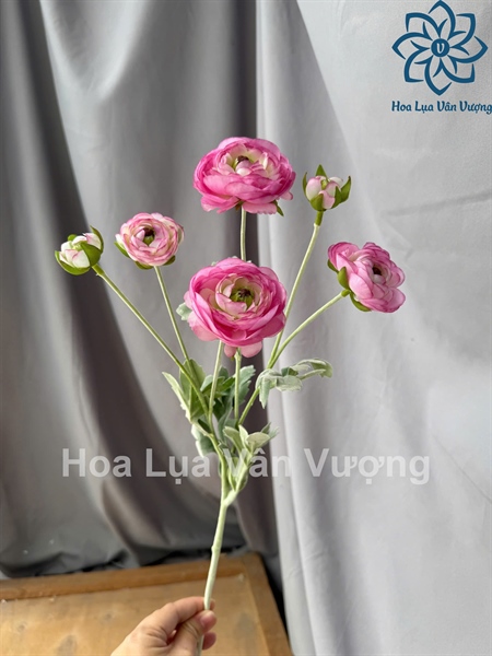 Trà mao lương 4b2n xịn - hồng - Hoa cành dài - Hoa Lụa Vân Vượng