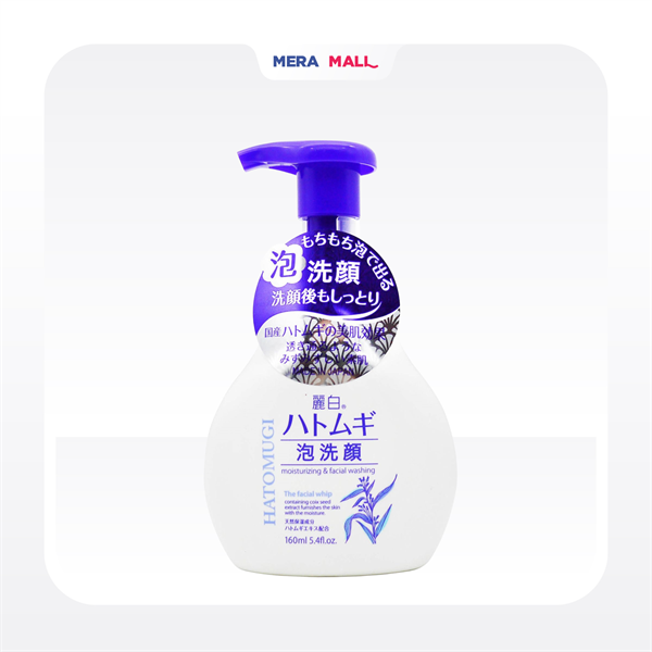 [ Hàng Công Ty ] Sữa Rửa Mặt Tạo Bọt Hatomugi Facial Whip 160ml