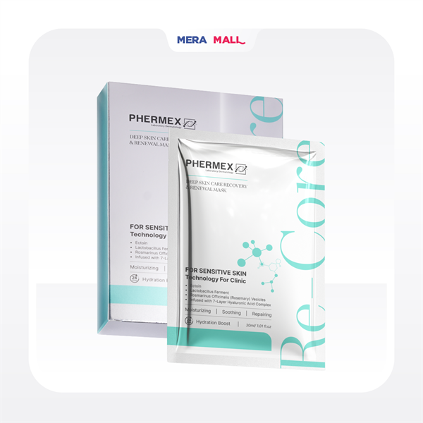 [ Hàng Công Ty ] Mặt Nạ Phermex 7 Tầng HA Phục Hồi, Dưỡng Trắng, Tái Sinh Tế Bào ( Hộp 10m )