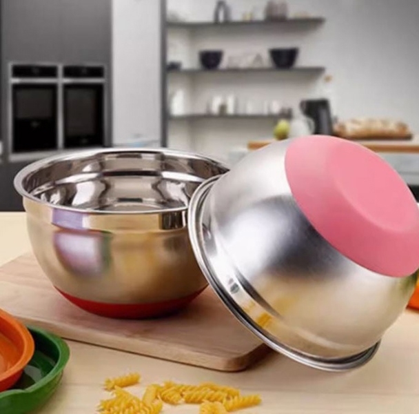 Thau inox đế màu 20cm