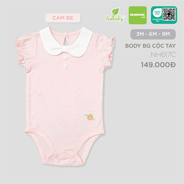 NH617C - 3M/9M Body BG cộc tay Cam be