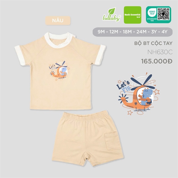 NH630C - 9M/4Y Bộ BT cộc tay Nâu