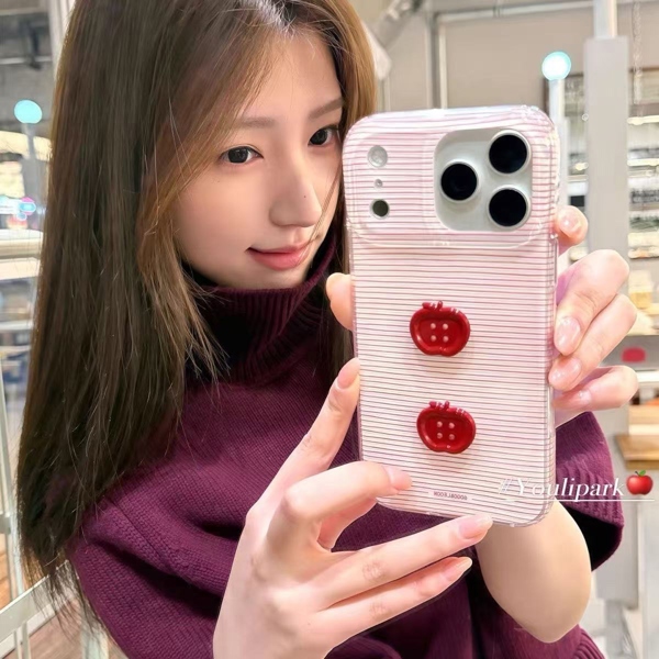 Case Sọc Đỏ Nút Táo Nổi - 15 Promax