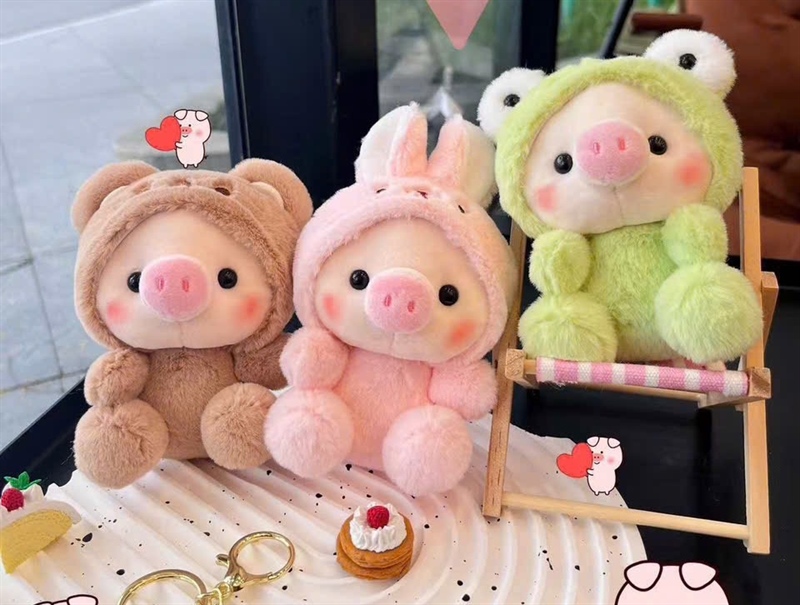 Móc Khoá Lợn Đội Mũ