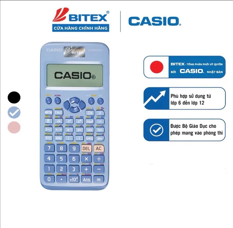 Máy tính FX580VN CHÍNH HÃNG CASIO XANH