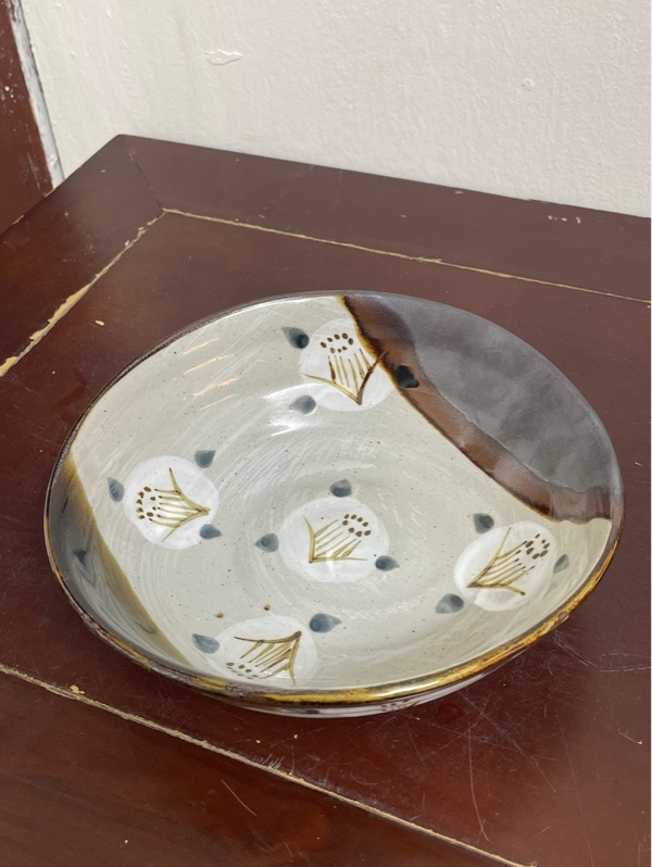 Bát tô mộc nâu hoa trà size 19x5cm