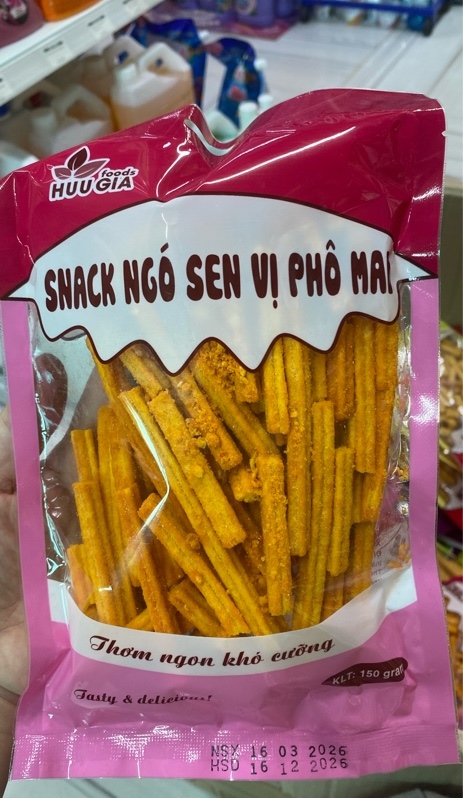 Snack ngó sen vị phô mai