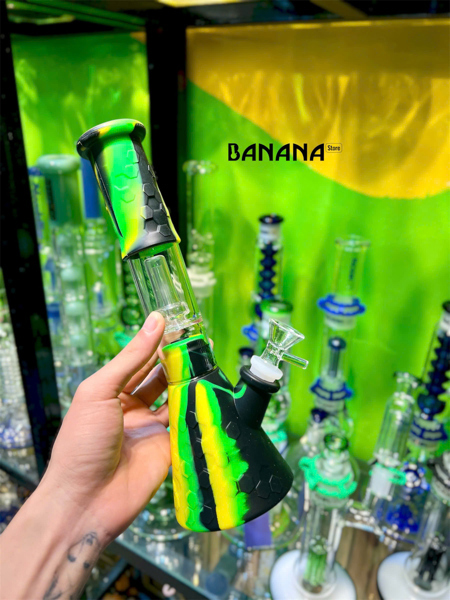 Bongs Silicon 2 tầng lọc 24cm