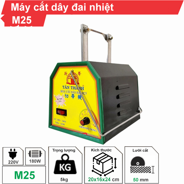 Máy cắt dây đai nhiệt M25 - Việt Phát