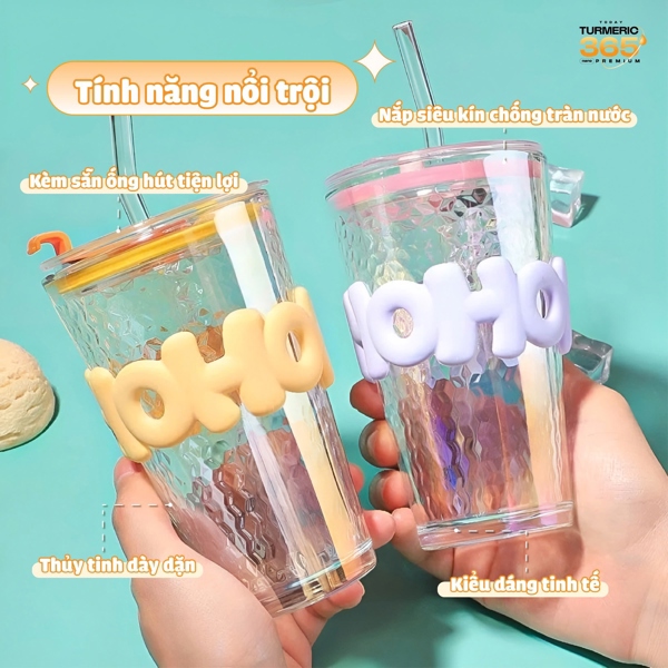 CỐC THỦY TINH CAO CẤP DERMAXILIC - SẴN VÒI HÚT
