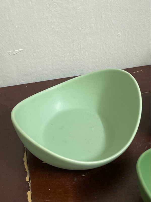 Bát thuyền trơn xanh mint size 18x7.5cm