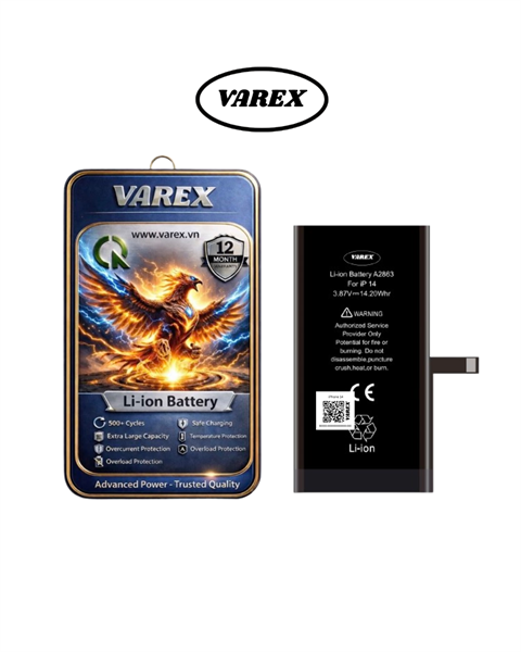 Pin Varex Iphone 14 Dung Lượng Cao Chuẩn Đoán