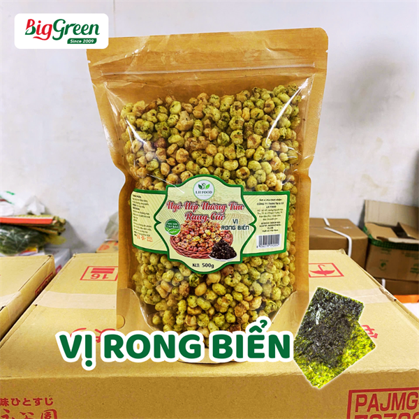 Ngô Nếp Nương Tím Rang vị Rong Biển 500g - LH Food