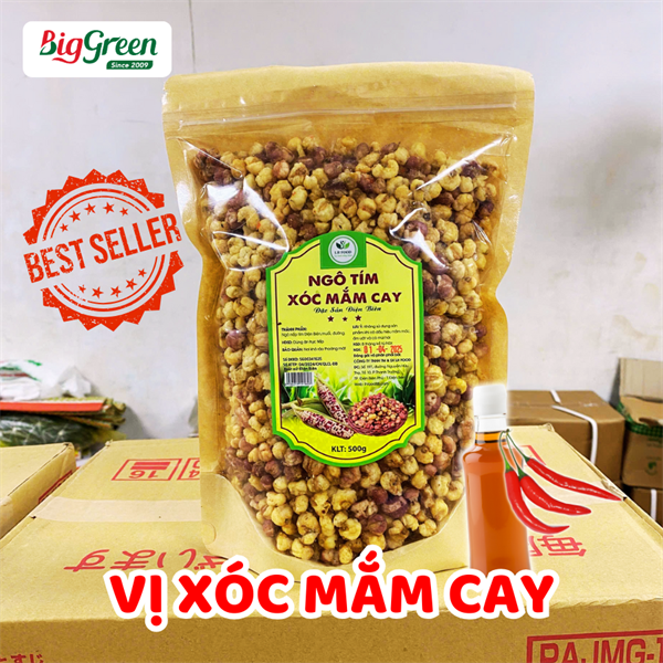 Ngô Nếp Nương Tím Xóc Mắm Cay 500g - LH Food