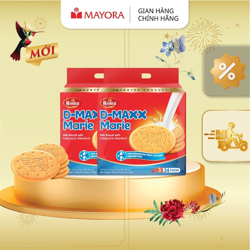 Bánh Quy Sữa D-Maxx FP 8x528g (Kopiko Candy Promo)(Normal)