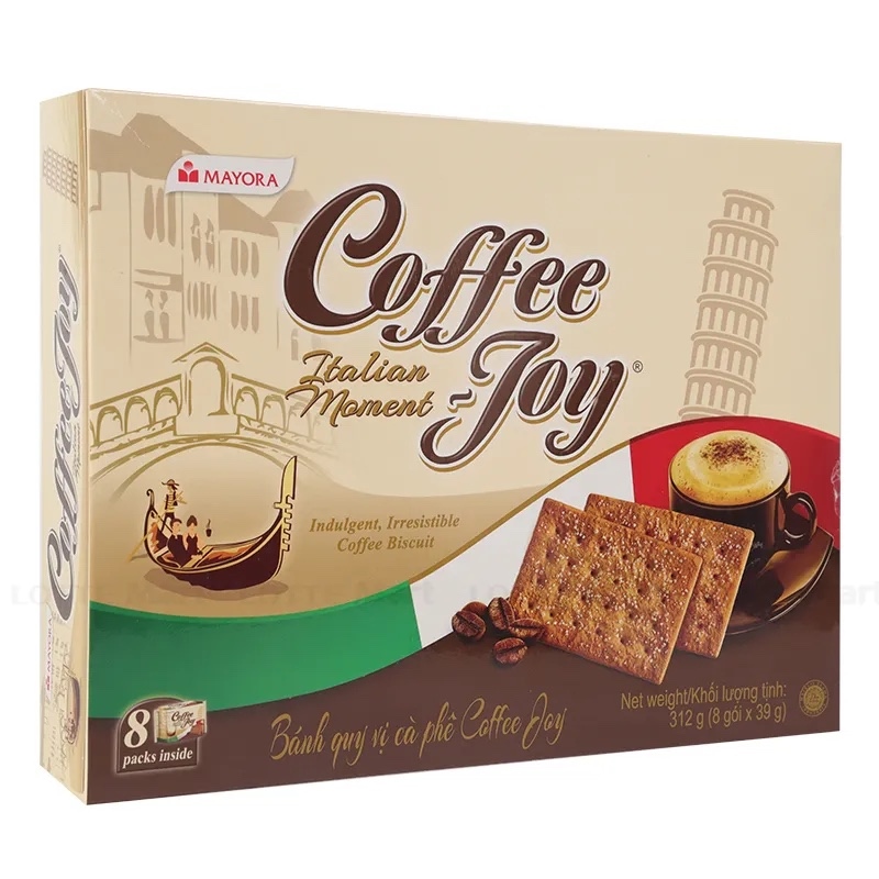 Bánh Quy Vị Cà Phê Coffee Joy - Box 12 x 312G (8 x 39G)(Normal)
