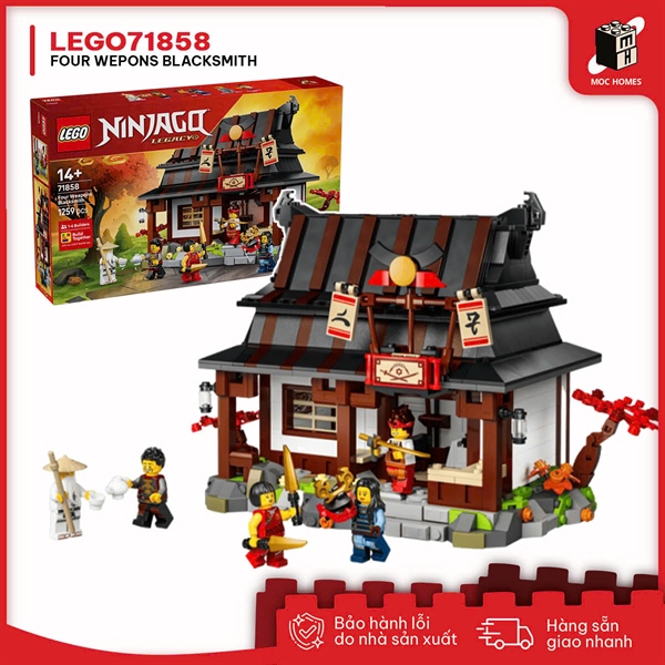 Đồ chơi lắp ráp LEGO NINJAGO 71858 Four Weapons Blacksmith 15th Anniversary