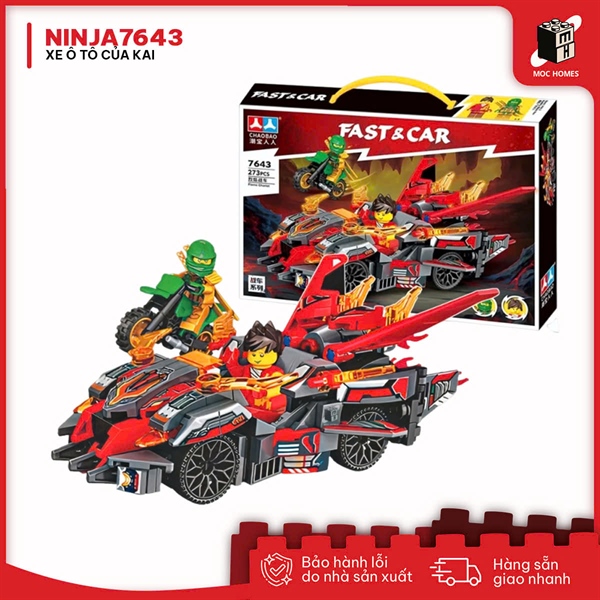 Đồ chơi Lắp Ráp Ninja xe oto của Kai - Tóc kai 7643