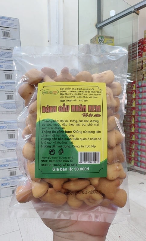 Túi bánh gấu Ngọc Nga kem bơ sữa